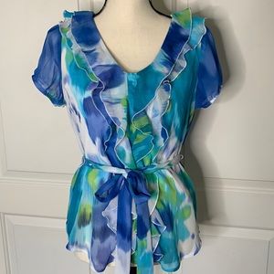 AB Studio ruffle detail blouse